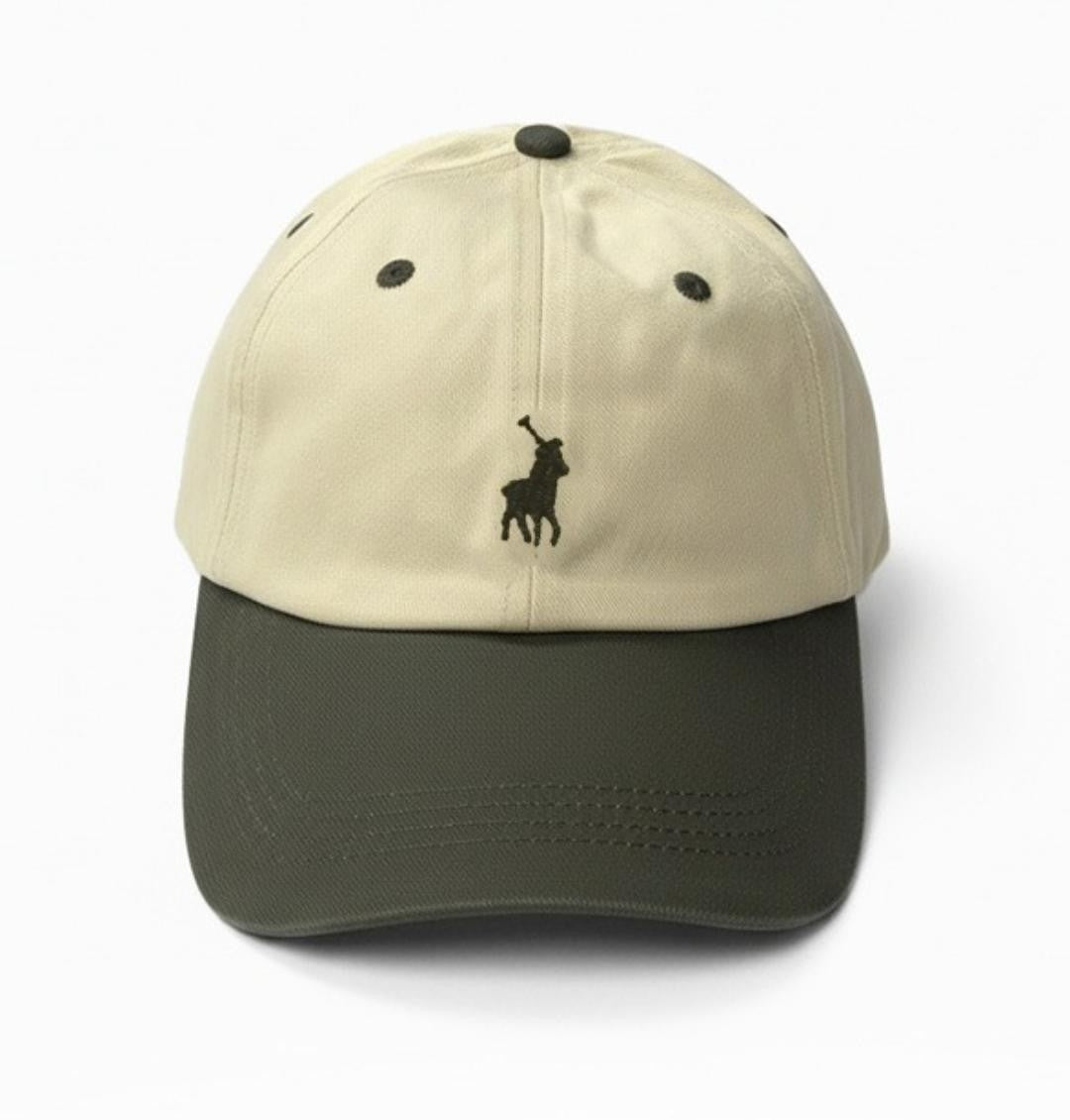 Polo Ralph Lauren Two-Tone Cap – Sand & Olive