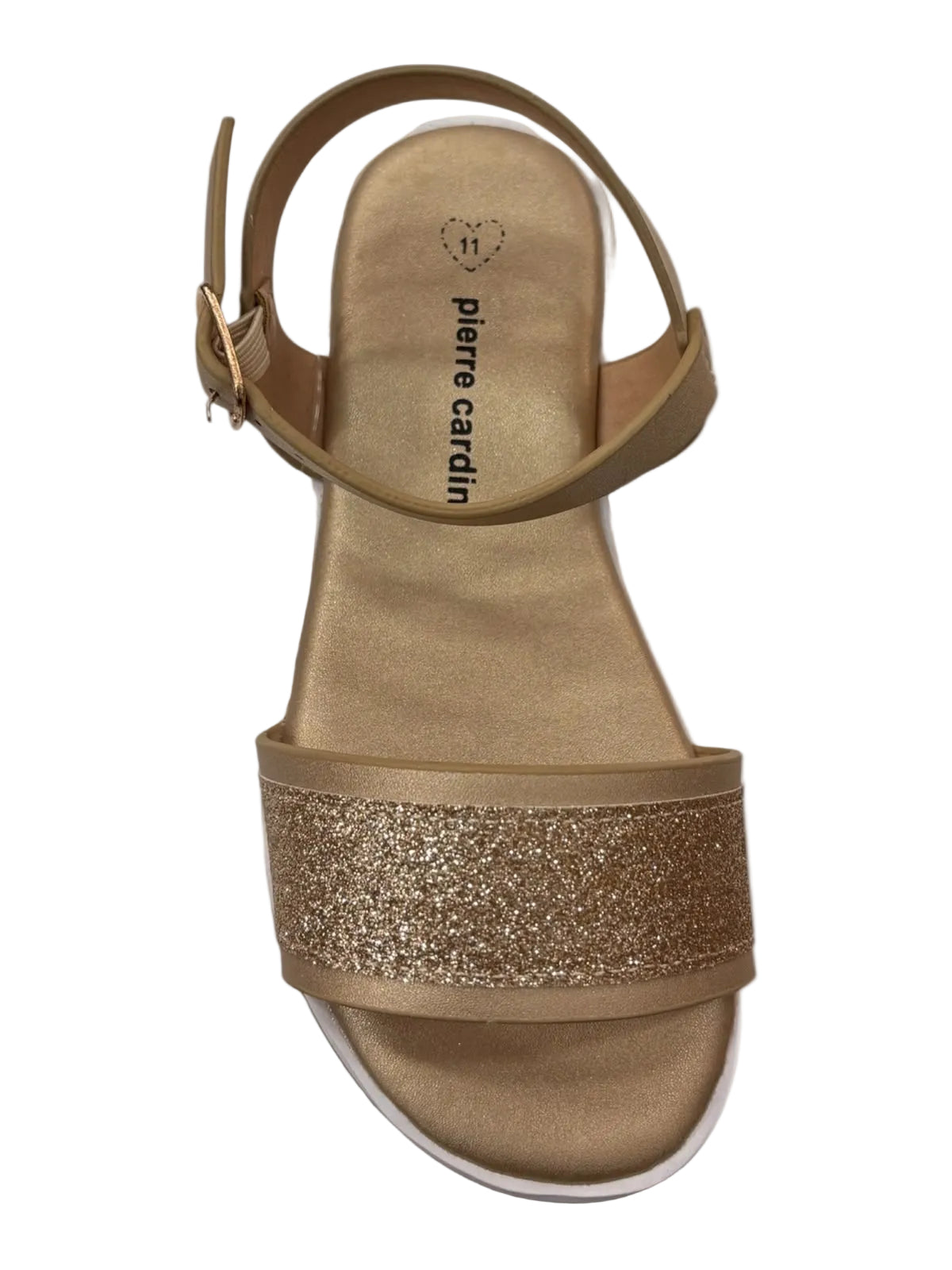 Pierre Cardin Girls Scarlett Sandal Glitter Gold