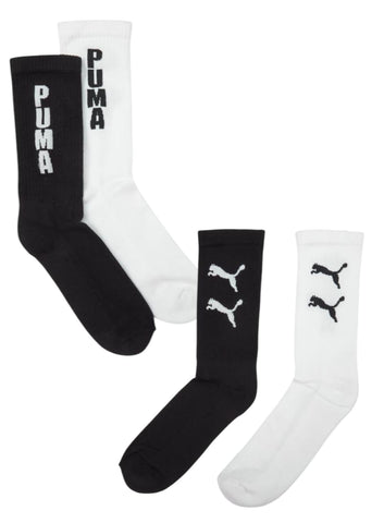 Puma Sock 2Pack Graphic Tennis White/Black