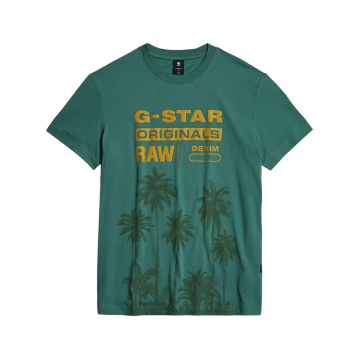 G Star T-Shirt Palm Originals Blue Spruce