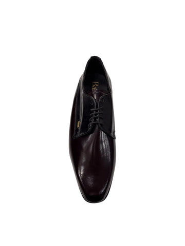 Barker Glace Kid Burgandy Black