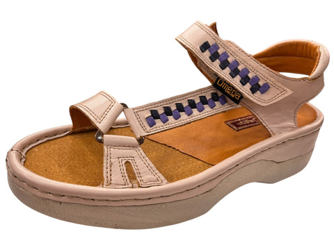 Omega Sandals S-Saddle Cream/Denim