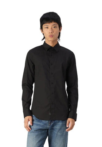 G Star Shirt Mens Super Slim Long Sleeve Black