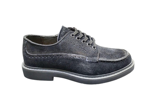 Jonathan D Jd123 Noel Laceup Suede Cola Black