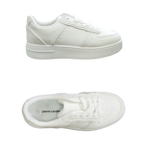 Pierre Cardin Kids Addison Sneaker White