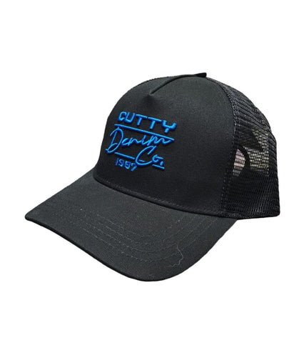 The Cutty Script Trucker Cap Akron Black
