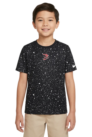 Nike T-Shirt Large Splatter Aop Black