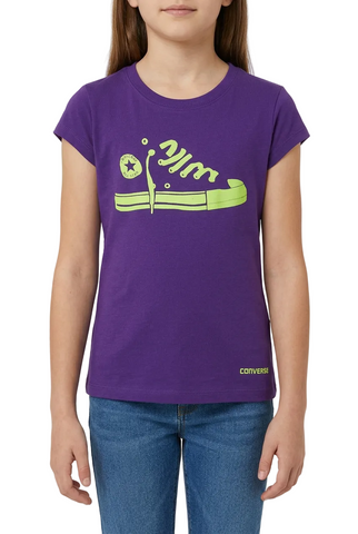 Converse T-Shirt Girls Purple