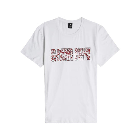 G Star T-Shirt Chain Logo White