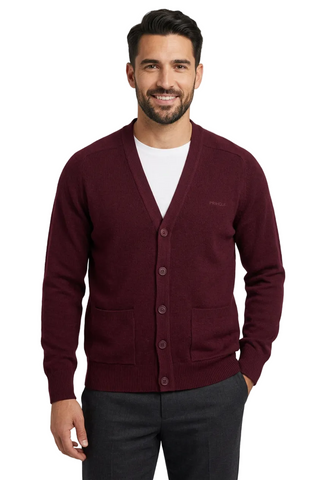 Pringle Cardigan James Wine Maroon