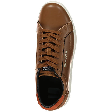 G Star Sneaker Cadet Iv Cognac/White