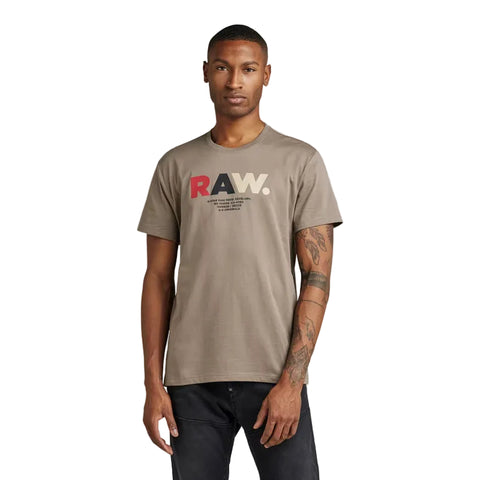 G Star T-Shirt Multi Raw Turf Sand