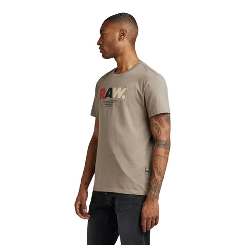 G Star T-Shirt Multi Raw Turf Sand