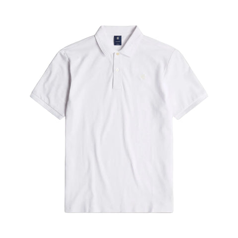 G Star Golfer Dunda Slim Polo S/S White