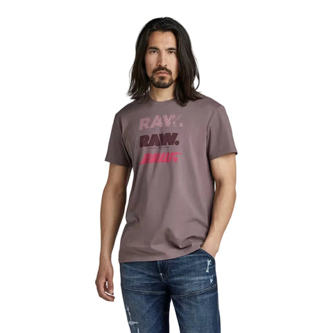 G Star T-Shirt Triple Raw Mauve