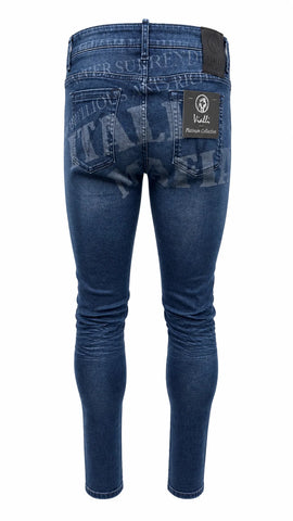 Vialli Jeans Ultra Fit Gabroo Navy