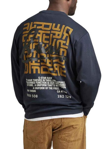 G Star Crew L/S Embro Graphic Black
