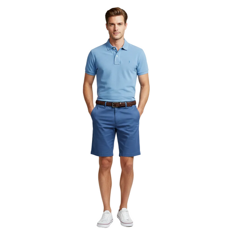Polo Shorts Chino Blue