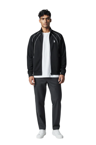 Polo Jacket Sport Zip Thru Black
