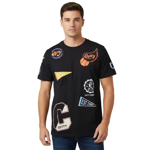 Cutty Crew CBeacon Jet Black T-Shirt