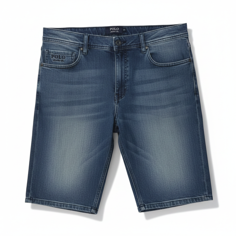 Polo Shorts Pjc Straight Leg Washed Denim