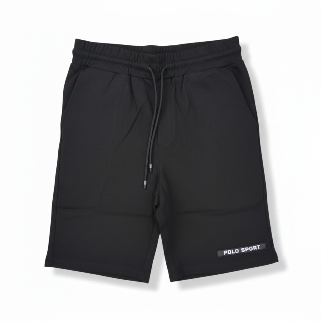 Polo Shorts Sport Tech Fleece Black