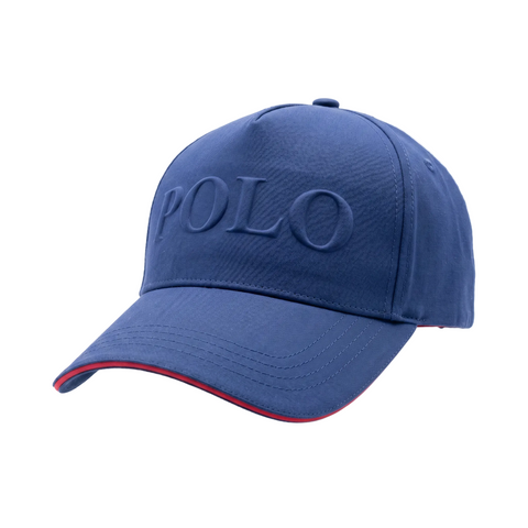 Polo Cap 5 Panel Embossed Navy