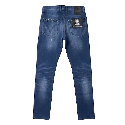 Vialli  Scheletrico Distressed Skinny Jeans Justice Navy