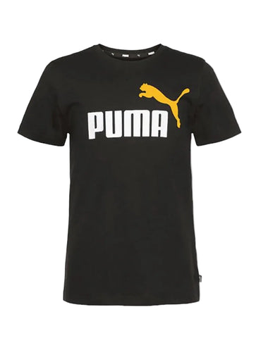 Puma T-Shirt Ess Black/White/Yellow