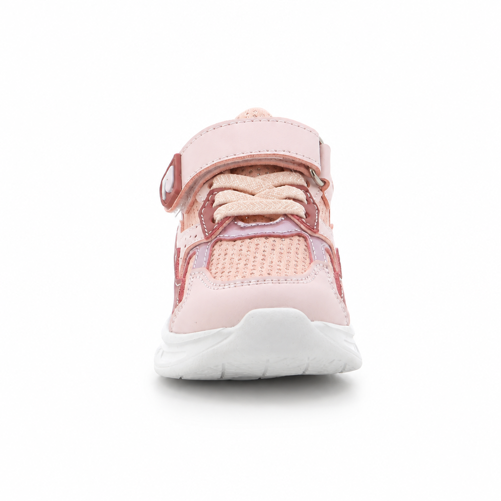 Pierre Cardin Kids Pheonix Sneaker Pink Multi on a white background