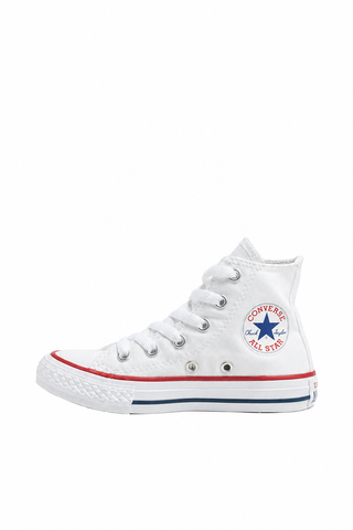 Converse Youth Chuck Taylor All Star Core Hi White opposite side on white background