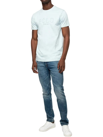 Polo T-Shirt Printed Blue