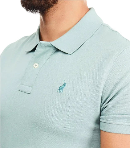 Polo Golfer Pique Essentials Aqua