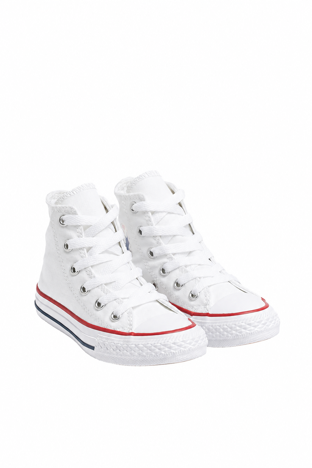 Converse Youth Chuck Taylor All Star Core Hi White front pair on white background