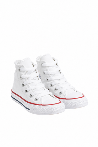 Converse Youth Chuck Taylor All Star Core Hi White front pair on white background