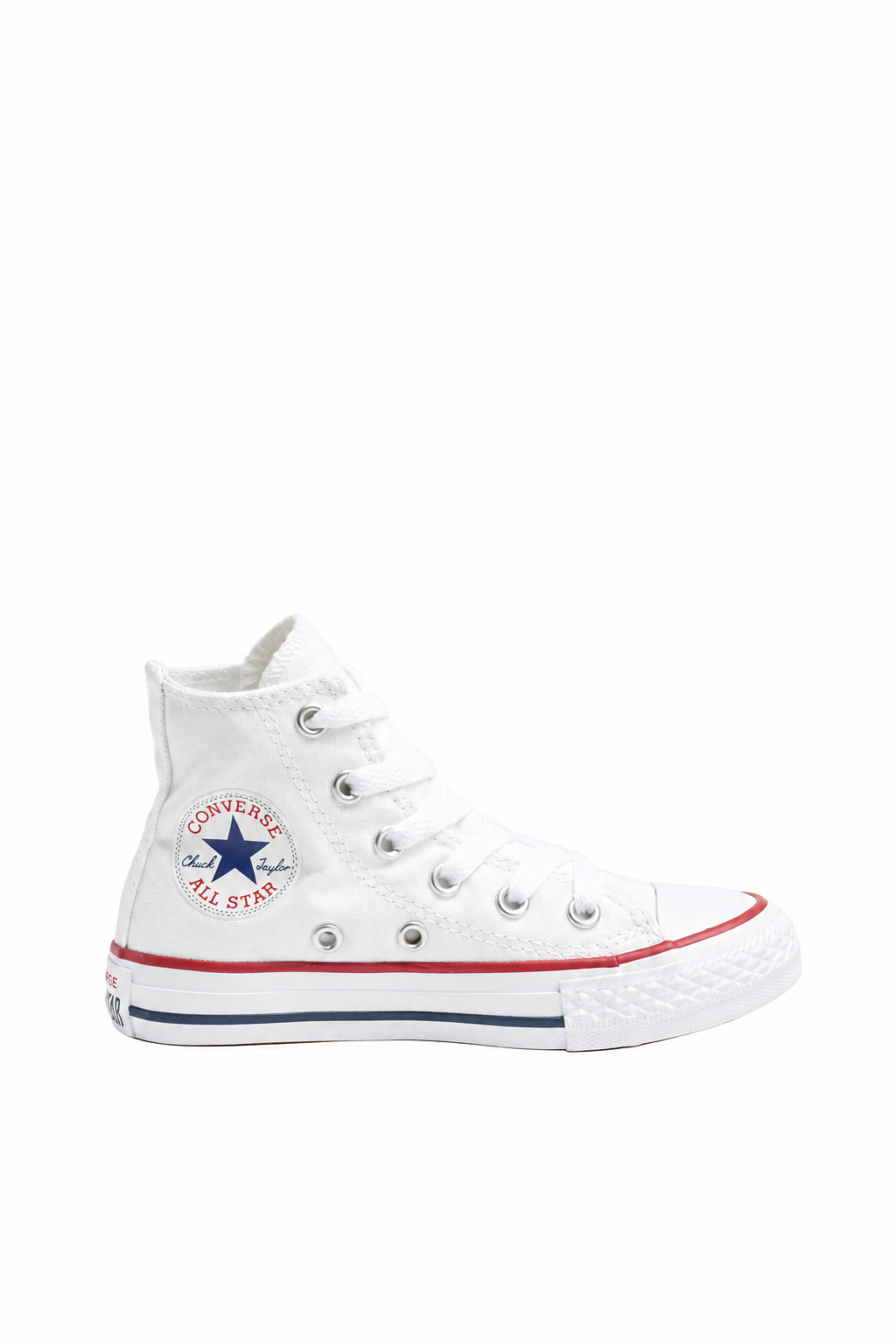 Converse Youth Chuck Taylor All Star Core Hi White side view on white background