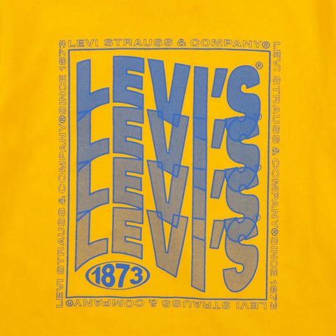 Levis Kids T-Shirt Wavy Logo Yellow