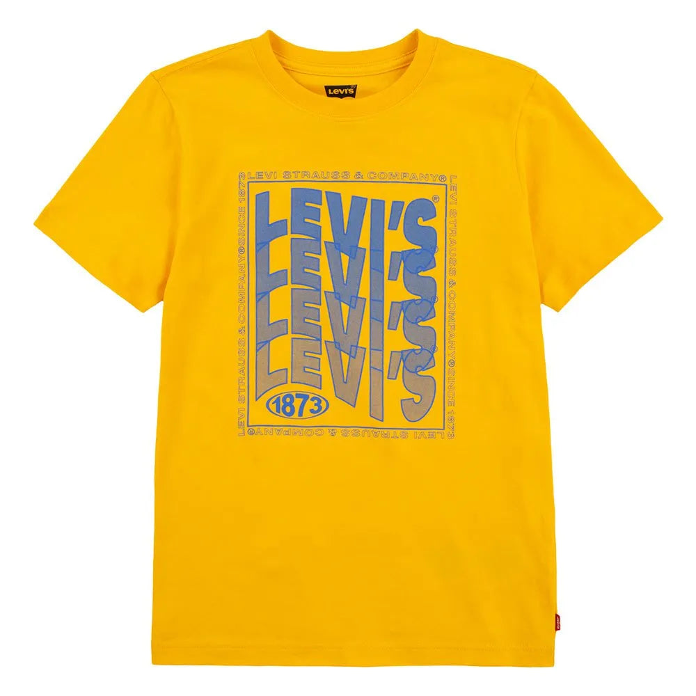 Levis Kids T-Shirt Wavy Logo Yellow