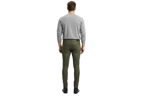 Vialli Jeans Ultra Fit Luca Oil Olive