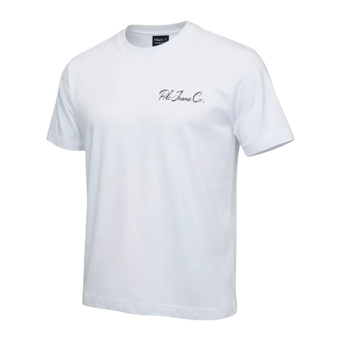 Polo T-Shirt Pjc Cursive Logo White