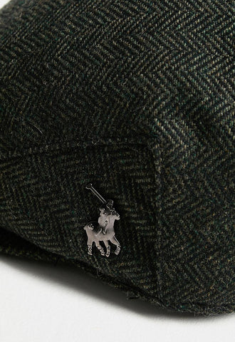 The Polo Herringbone Ivy Hat Green