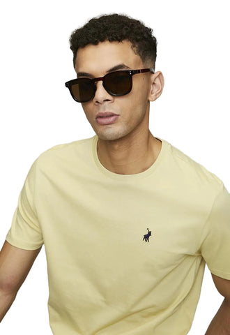 The Polo Essential Crew Neck Tee – Muted Yellow