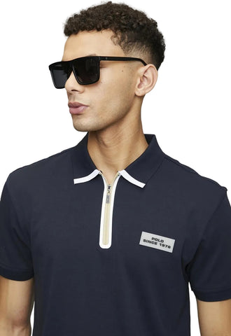 The Polo Sport Heat Sealed Quarter-Zip Golfer – Navy Blue