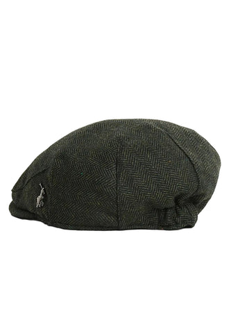 The Polo Herringbone Ivy Hat Green