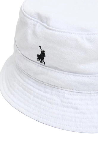 The Polo Sydney Twill Bucket Hat – White