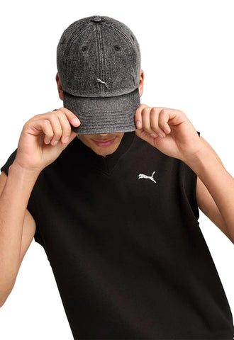 Puma Cap Wardrobe Metal Dad Washed Black(Grey)