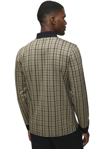 The Polo Yerin Jacquard Long Sleeve Golfer – Stone