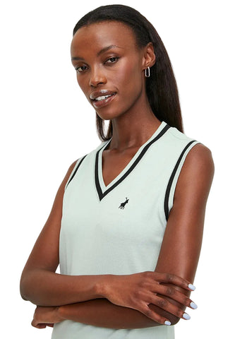 Polo Dress Ladies Tiisetso Sleveless Cool Sage