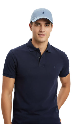 The Polo Structured Panel Cap Faded Blue