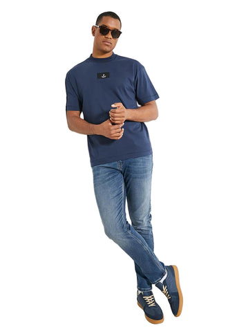 The Polo Slim Leg Denim Distressed Jeans Medium Wash